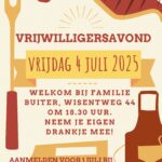 Uitnodiging Vrijwilligersavond 2025